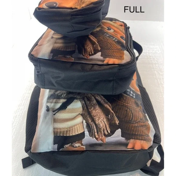 Labubu Kids Backpack with Lunch Box & Pencil Case Cute Cartoon Bunny School Set - Picture 3 of 4